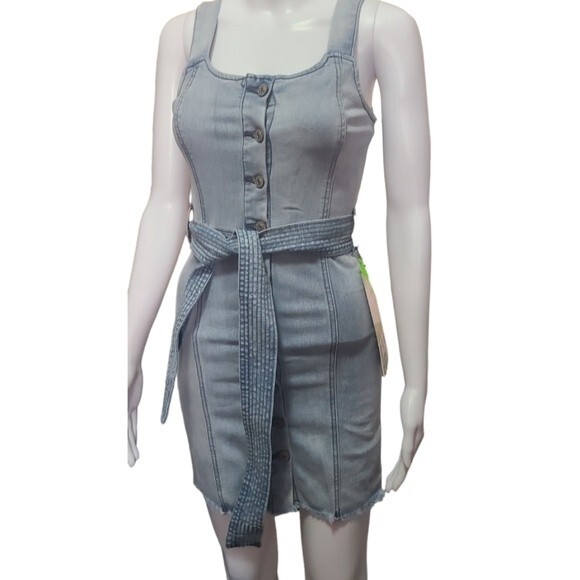 Rewash denim button down dress XS - Picture 2 of 6